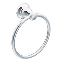 MOEN Y2686CH Banbury Towel Ring In Chrome