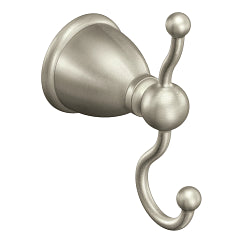 MOEN Y3103BN Caldwell Double Robe Hook In Brushed Nickel