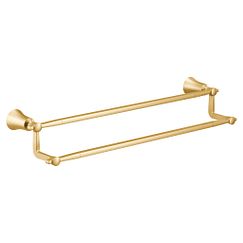 MOEN YB0322BG Flara 24" Double Towel Bar In Brushed Gold