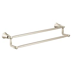 MOEN YB0322BN Flara 24" Double Towel Bar In Brushed Nickel