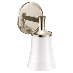 MOEN YB0361NL Flara One Globe Bath Light In Polished Nickel