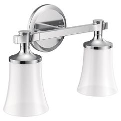 MOEN YB0362CH Flara Two Globe Bath Light In Chrome