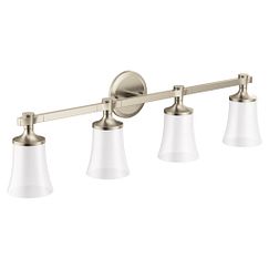 MOEN YB0364BN Flara Four Globe Bath Light In Brushed Nickel