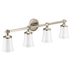 MOEN YB0364NL Flara Four Globe Bath Light In Polished Nickel