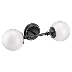 MOEN YB0562BL Colinet Two Globe Bath Light In Matte Black