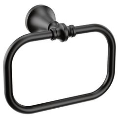 MOEN YB0586BL Colinet Towel Ring In Matte Black