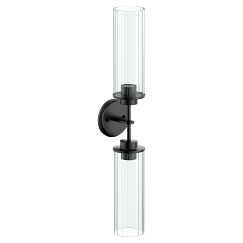 MOEN YB1762BL Greenfield Two Globe Bath Light In Matte Black