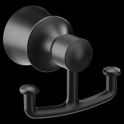 MOEN YB2103BL Dartmoor Double Robe Hook In Matte Black