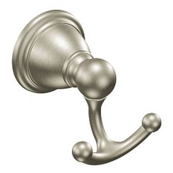 MOEN YB2203BN Brantford Double Robe Hook In Brushed Nickel