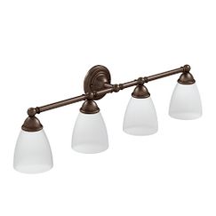 MOEN YB2264ORB Brantford Four Globe Bath Light In Oil Rubbed Bronze