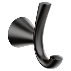 MOEN YB2303BL Glyde Double Robe Hook In Matte Black