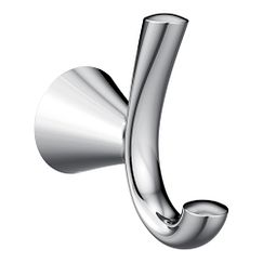 MOEN YB2303CH Glyde Double Robe Hook In Chrome