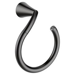 MOEN YB2386BL Glyde Towel Ring In Matte Black