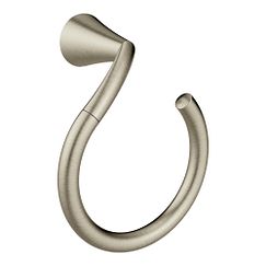 MOEN YB2386BN Glyde Towel Ring In Brushed Nickel