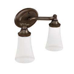 MOEN YB2862ORB Eva Two Globe Bath Light In Oil Rubbed Bronze