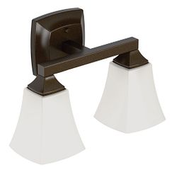 MOEN YB5162ORB Voss Two Globe Bath Light In Oil Rubbed Bronze