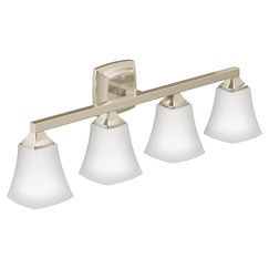 MOEN YB5164NL Voss Four Globe Bath Light In Polished Nickel