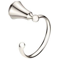 MOEN YB5286NL Wynford Towel Ring In Polished Nickel