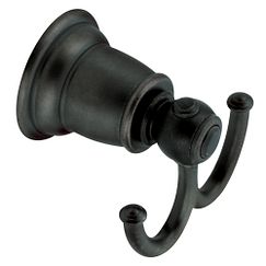 MOEN YB5403WR Kingsley Double Robe Hook In Wrought Iron