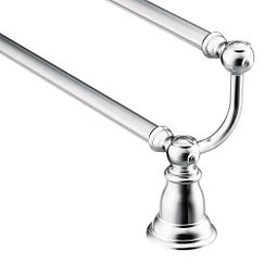 MOEN YB5422CH Kingsley 24" Double Towel Bar In Chrome