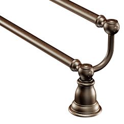 MOEN YB5422ORB Kingsley 24" Double Towel Bar In Oil Rubbed Bronze