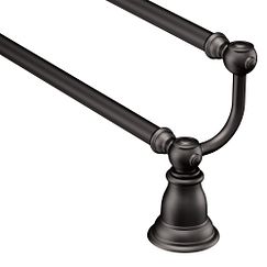 MOEN YB5422WR Kingsley 24" Double Towel Bar In Wrought Iron