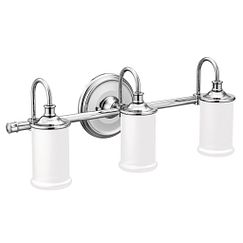 MOEN YB6463CH Belfield Three Globe Bath Light In Chrome