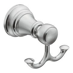 MOEN YB8403CH Weymouth Double Robe Hook In Chrome
