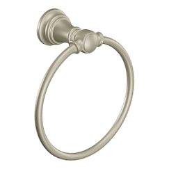 MOEN YB8486BN Weymouth Towel Ring In Brushed Nickel
