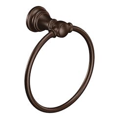 MOEN YB8486ORB Weymouth Towel Ring In Oil Rubbed Bronze