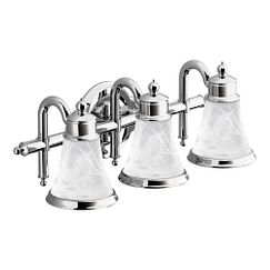 MOEN YB9863CH Waterhill Three Globe Bath Light In Chrome