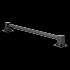 MOEN YG8824BL 90 Degree 24" Designer Grab Bar In Matte Black