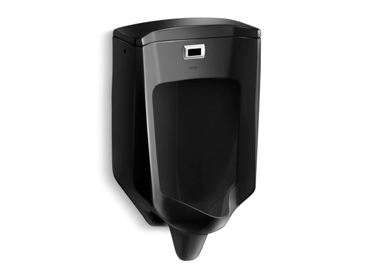 KOHLER K-32590-7 Bardon Wall-Hung Rear-Spud Touchless Urinal, 0.5 Gpf In Black Black