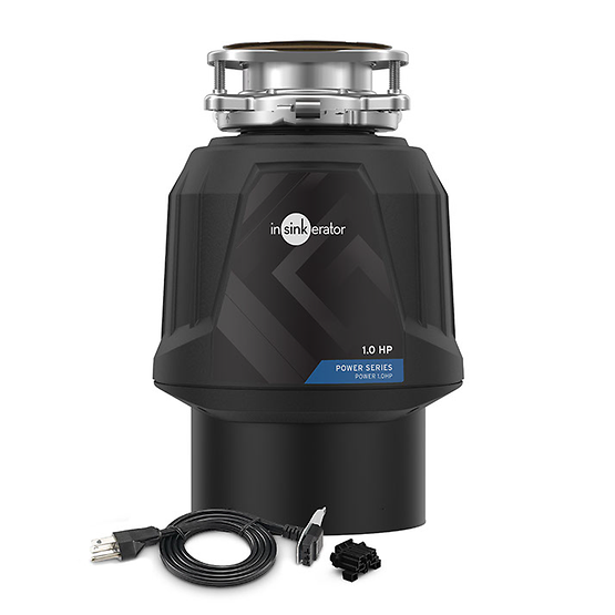 INSINKERATOR-POWER 1.0HP W/CDK Power 1.0HP Garbage Disposal with EZ Connect Cord & Hardwire Adapter