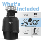 INSINKERATOR-PRO-CVR CNTRL W/CDK Pro Cover Control Garbage Disposal with EZ Connect Cord & Hardwire Adapter