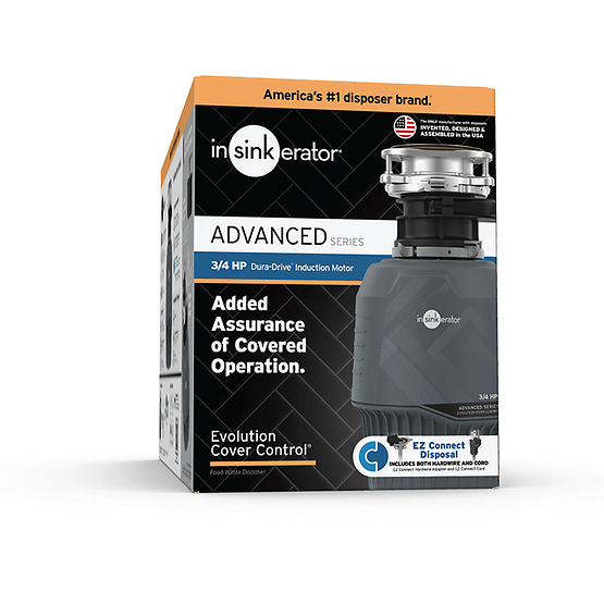 INSINKERATOR-EVO CVR CNTRL W/CDK Evolution Cover Control Garbage Disposal with EZ Connect Cord & Hardwire Adapter