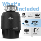INSINKERATOR-PRO-750 W/CDK Garbage Disposal, 3/4 HP with EZ Connect Cord & Hardwire Adapter