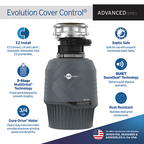 INSINKERATOR-EVO CVR CNTRL W/CDK Evolution Cover Control Garbage Disposal with EZ Connect Cord & Hardwire Adapter