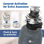 INSINKERATOR-EVO CVR CNTRL W/CDK Evolution Cover Control Garbage Disposal with EZ Connect Cord & Hardwire Adapter