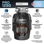 INSINKERATOR-PRO-1250 W/CDK Garbage Disposal with EZ Connect Cord & Hardwire Adapter