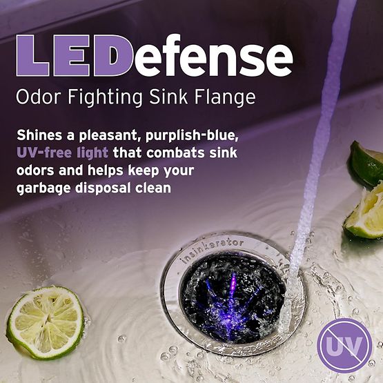 INSINKERATOR-FLG-SS-LED LEDefense Sink Flange with Mounting Components