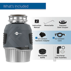 INSINKERATOR-EVO 1.0HP W/CDK Evolution Garbage Disposal 1.0HP with EZ Connect Cord & Hardwire Adapter