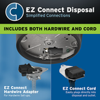 INSINKERATOR-CONTRACTOR-1000W/CDK Contractor 1000 Garbage Disposal with Cord with EZ Connect Cord & Hardwire Adapter