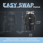 INSINKERATOR-CONTRACTOR-1000W/CDK Contractor 1000 Garbage Disposal with Cord with EZ Connect Cord & Hardwire Adapter