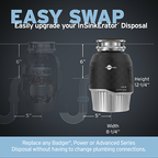 INSINKERATOR-PRO-1250 W/CDK Garbage Disposal with EZ Connect Cord & Hardwire Adapter