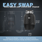 INSINKERATOR-PRO-750 W/CDK Garbage Disposal, 3/4 HP with EZ Connect Cord & Hardwire Adapter