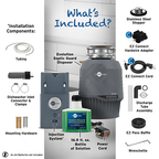 INSINKERATOR-EVO SEPTIC GRD W/CDK Septic Guard Garbage Disposal with EZ Connect Cord & Hardwire Adapter