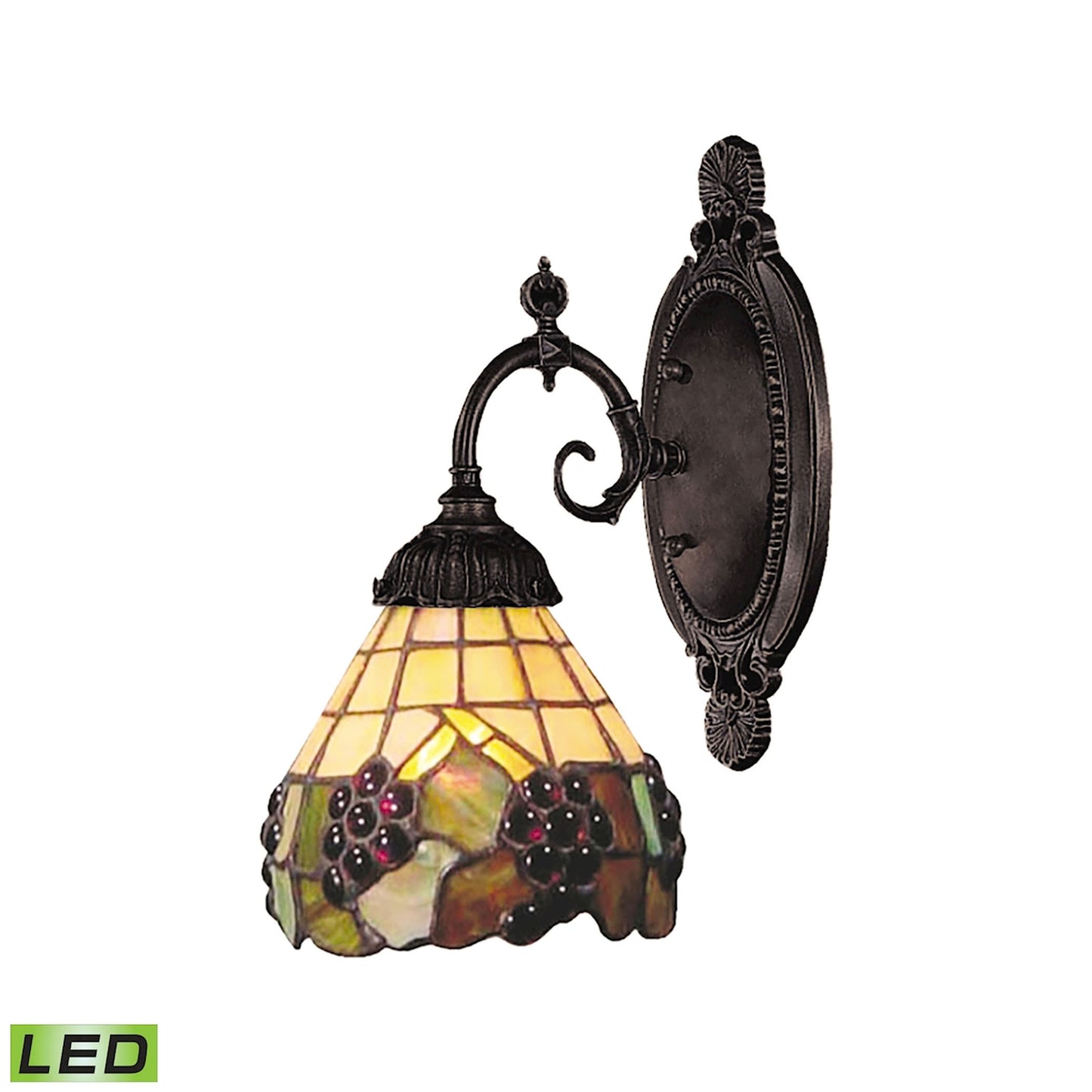 ELK SHOWROOM 071-TB-07-LED Mix-N-Match 10'' High 1-Light Sconce - Tiffany Bronze