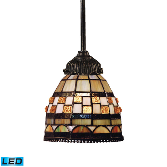 ELK SHOWROOM 078-TB-10-LED Mix-N-Match 6'' Wide 1-Light Mini Pendant - Tiffany Bronze