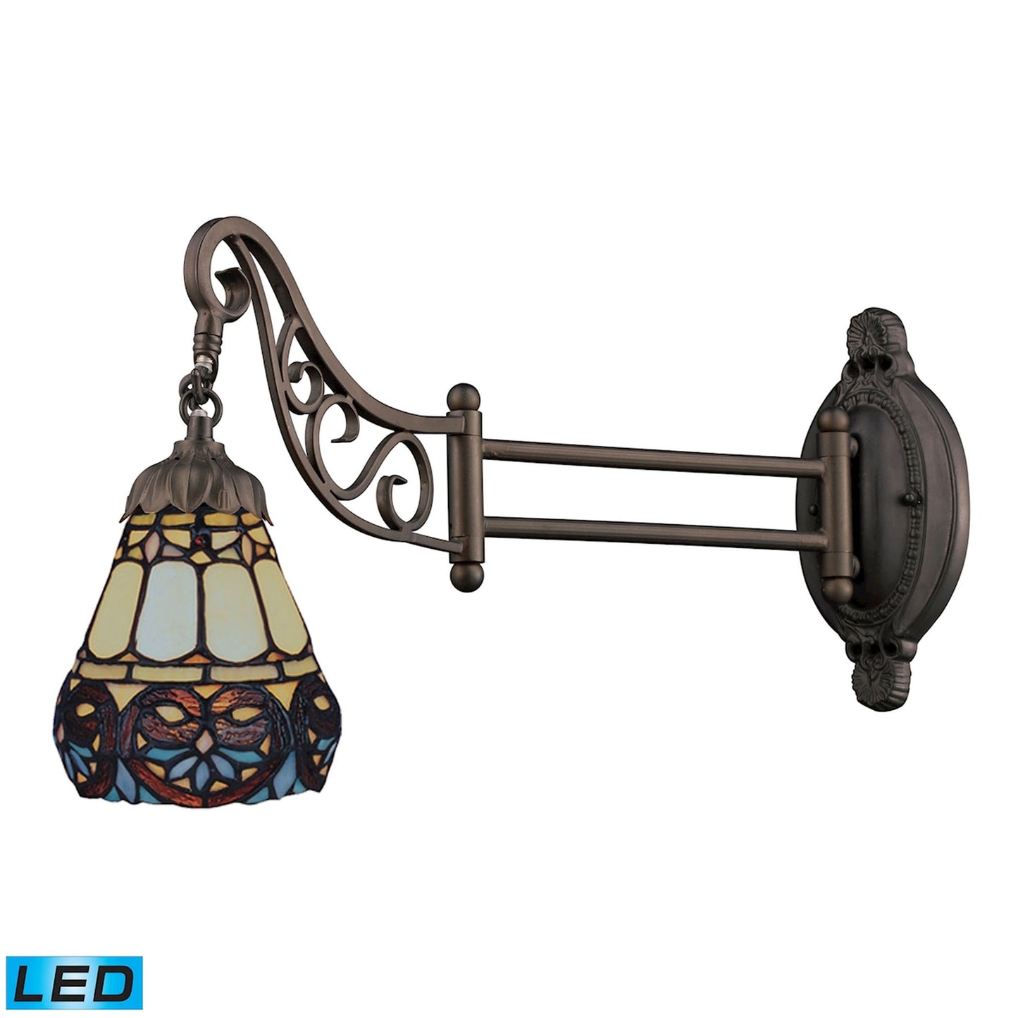 ELK SHOWROOM 079-TB-21-LED Mix-N-Match 12'' High 1-Light Sconce - Tiffany Bronze